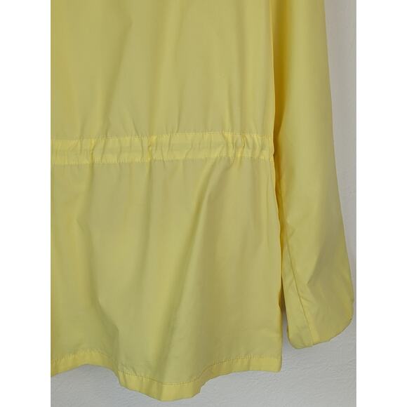 J Crew Mercantile Jacket Hooded Raincoat Preppy Outdoor Zip Up Yellow Size M - Picture 7 of 15